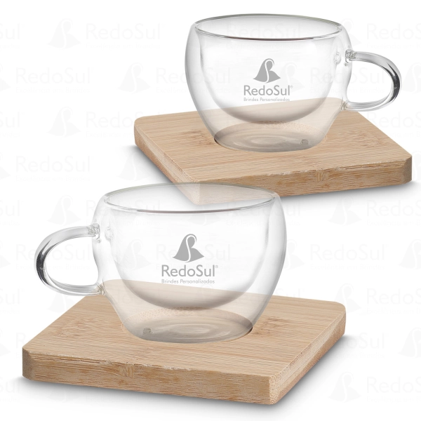 RD 8120300-Conjunto de Xícaras Personalizadas de Vidro Borossilicato RD 8120300-Conjunto de Xícaras Personalizadas de Vidro Borossilicato